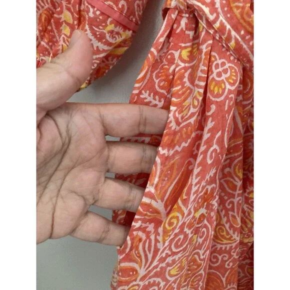 Cleobella Grace Mini Dress Blossom Block Print Pink SMALL Women’s - Picture 10 of 13